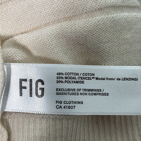 FIG Clothing Amsterdam Turtleneck Cream Knit Sweater - Picture 12 of 12